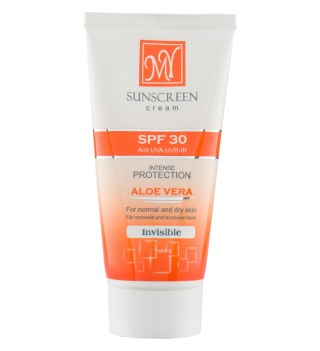 کرم ضد آفتاب فیزیکال بی رنگ مای با SPF30 مناسب پوست خشک و معمولی حجم 50 میلی لیتر