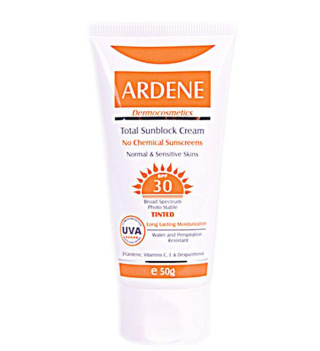 کرم ضد آفتاب رنگی آردن با SPF 30 مناسب پوست معمولی و حساس حجم 50ml