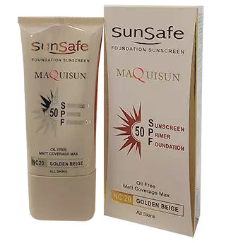 کرم ضد آفتاب سان سیف مکی‌سان SPF50 شماره NC20 رنگ طلایی 40 میل