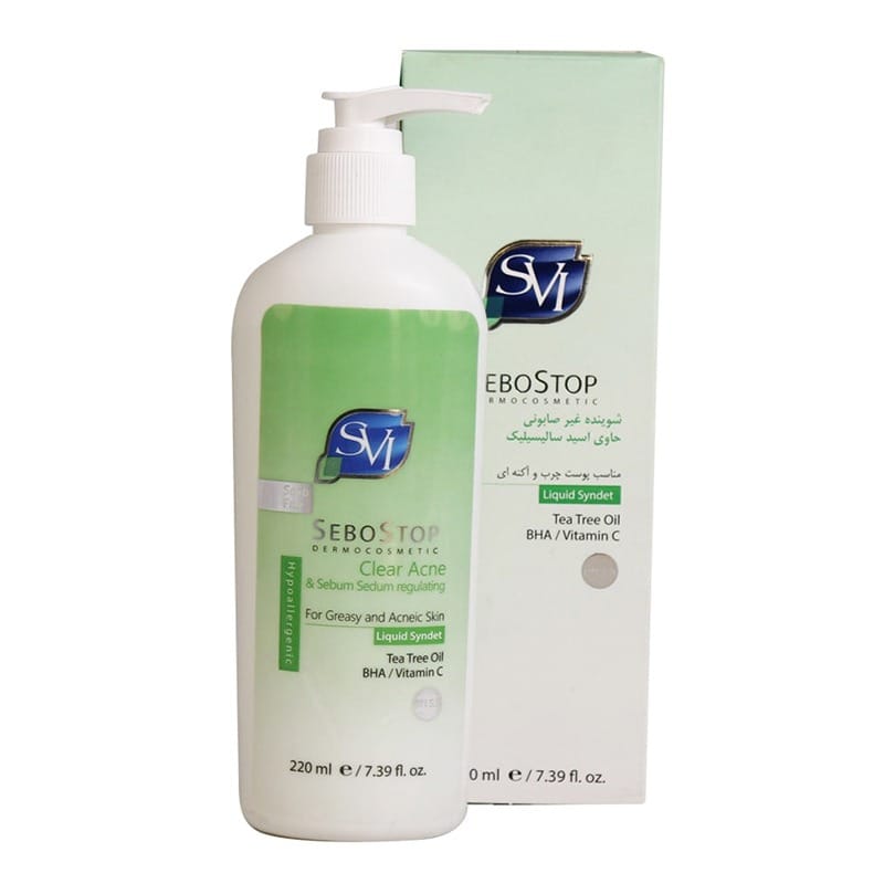 اس وی آی شوینده غیرصابونی حاوی اسید سالسیلیک 220ML