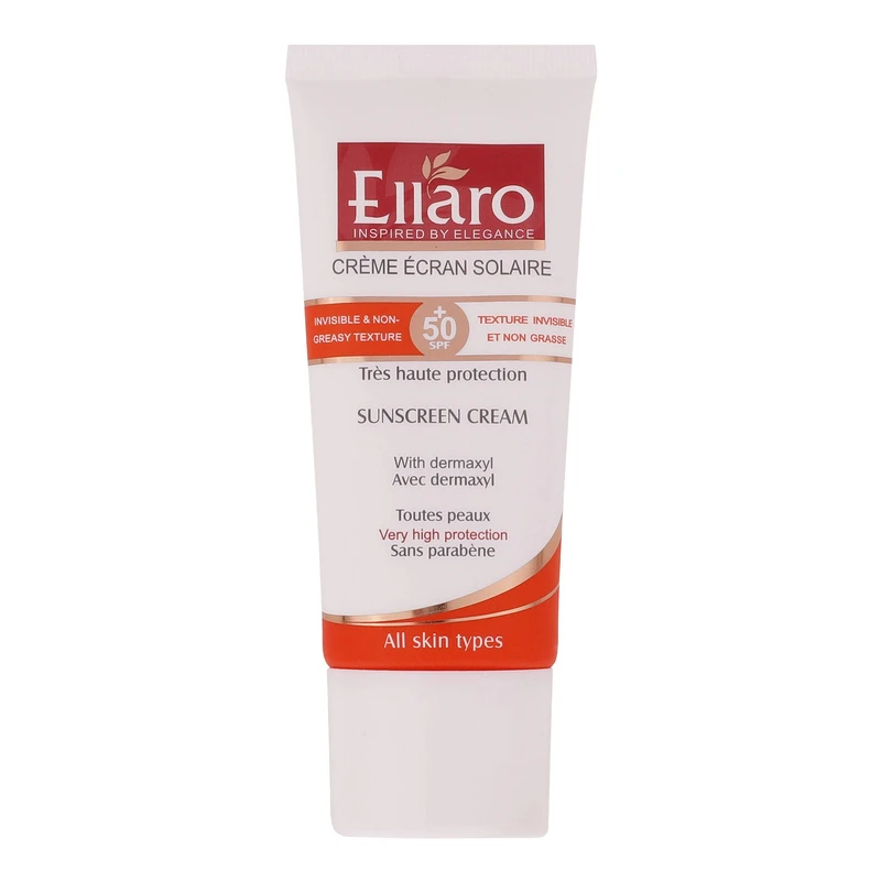 کرم ضدآفتاب مناسب پوست چرب SPF50 بی رنگ الارو