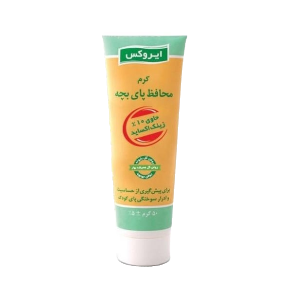 کرم محافظ پای بچه حاوی 10 درصد زینک اکساید