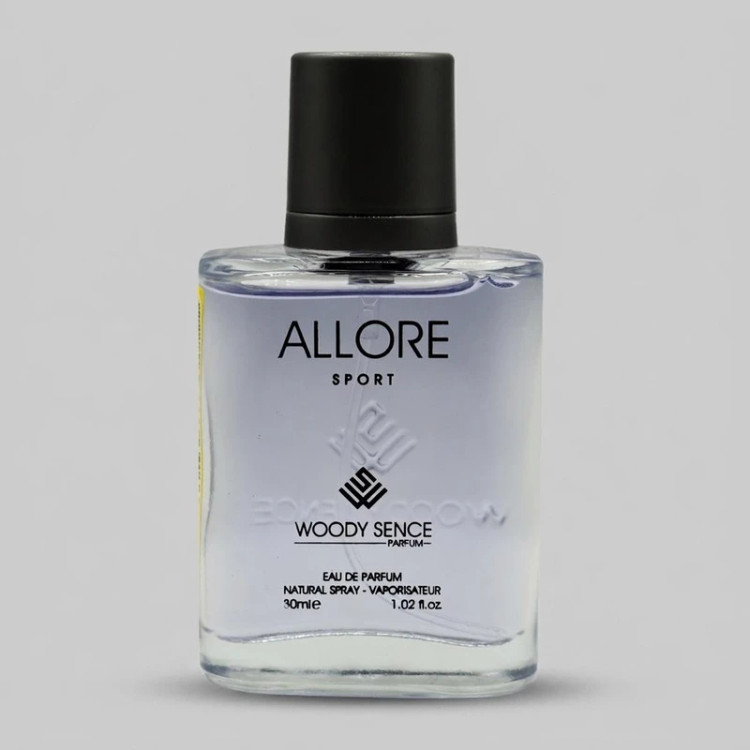 عطر جیبی مردانه وودی سنس مدل الور اسپرت بلو حجم 30 میلیلیتر با رایحه شیرین، خنک و چوبی، مناسب بهار و تابستان، با نتهای مرکبات، گل و چوب صندل