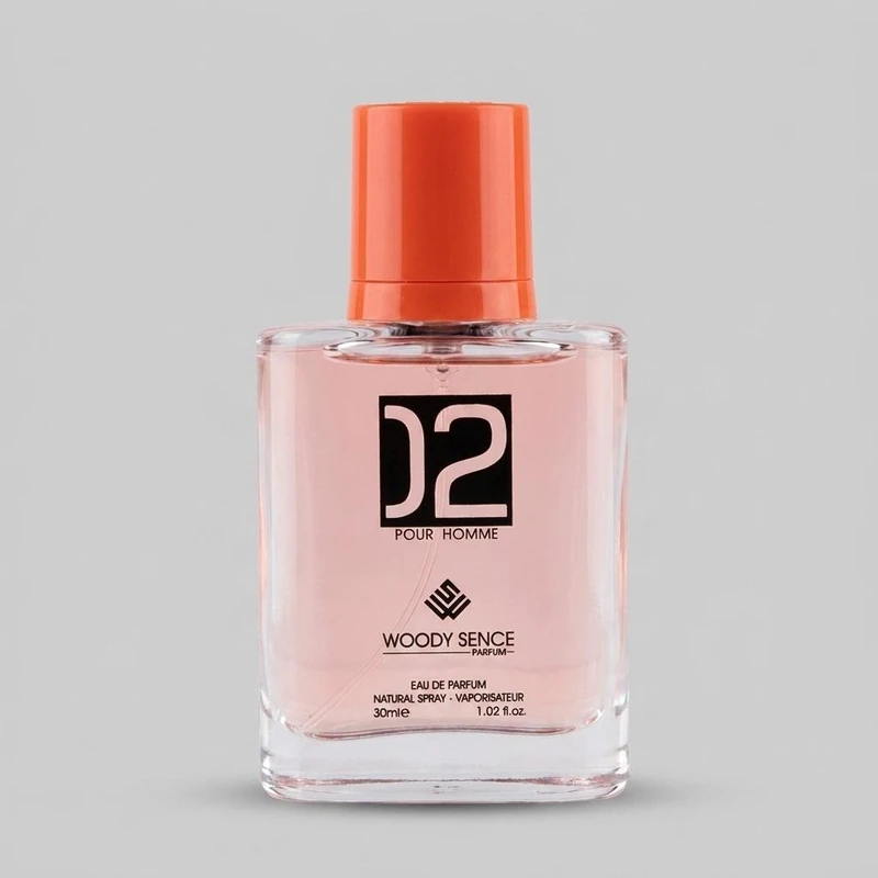 عطر جیبی مردانه وودی سنس مدل Molecule 020 حجم 30 میلی‌لیتر با رایحه شرقی و تند، گروه بویایی میوه، مرکبات، گیاهان معطر و اقیانوس، مناسب برای تمامی فصول